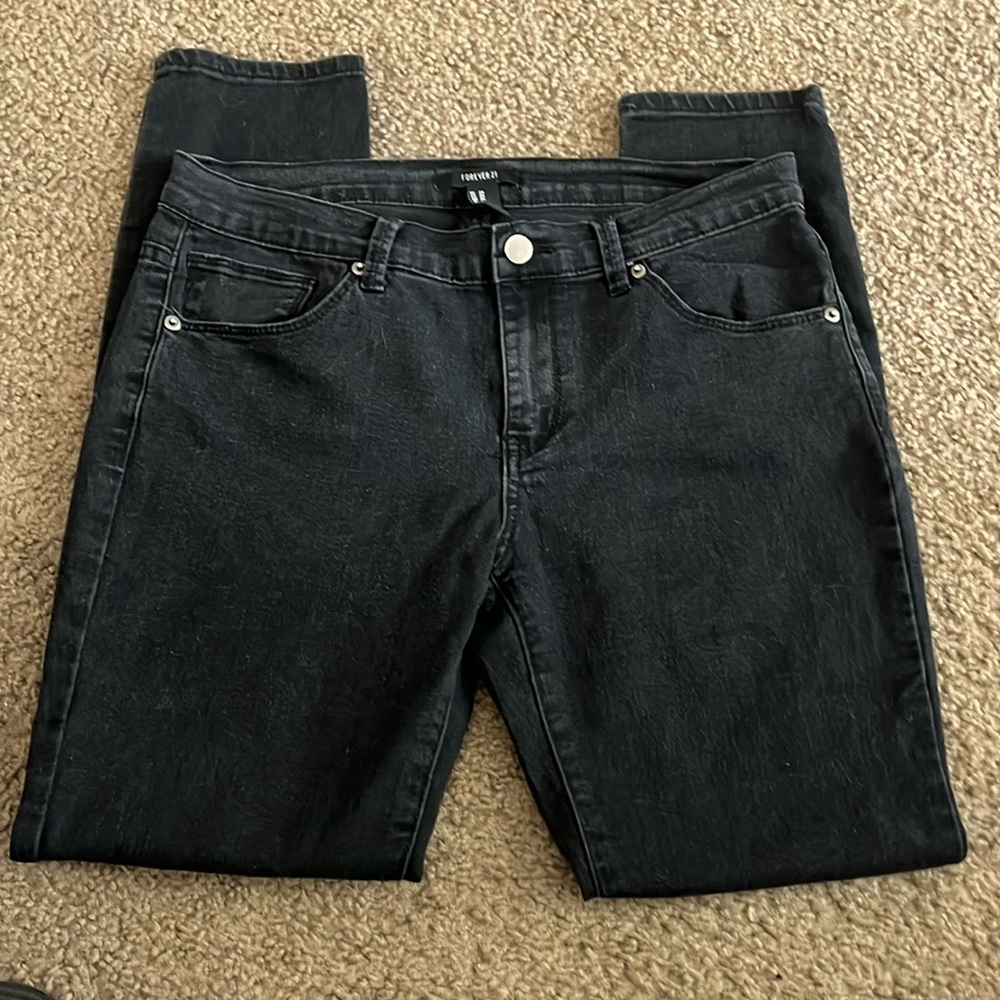 Forever 21 Mid-Rise Skinny Jeans